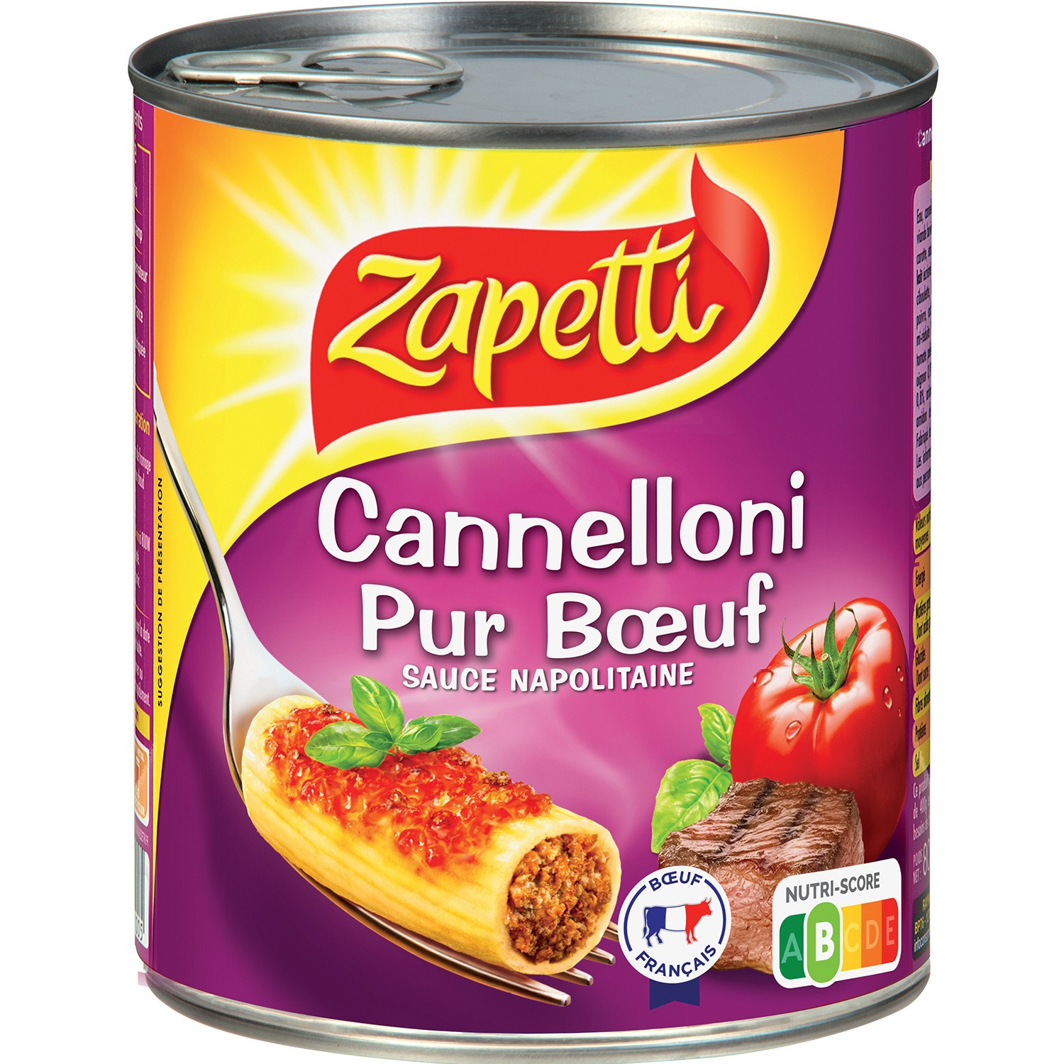 Cannelloni pur bœuf sauce napolitaine 